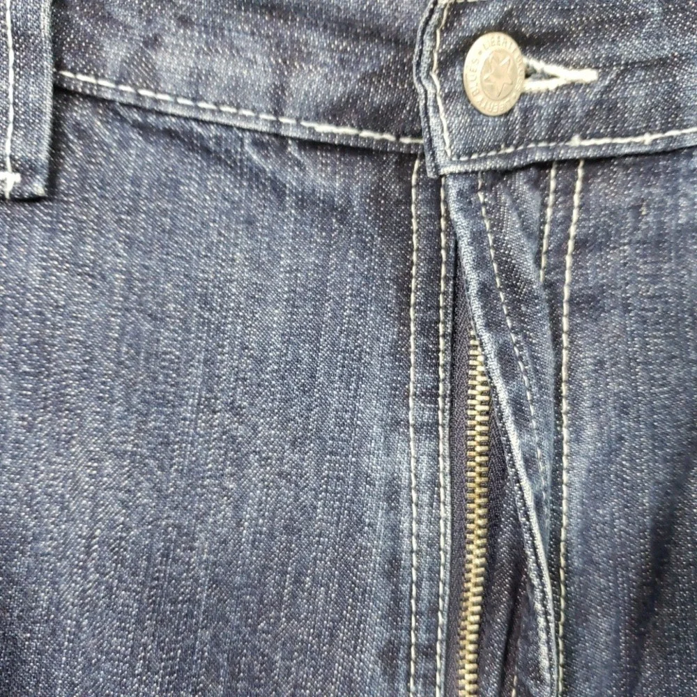 Liberty Blues Mens 42x30 Carpenter Jeans Dark Wash Blue Relaxed Fit Workwear